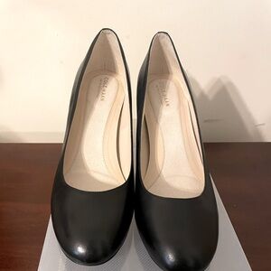 Cole Haan Womens NikeAir Leather High Heel Pumps Pointed Toe Black Size 10.5 B